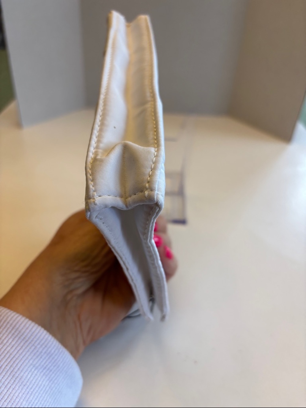 Yves Saint Laurent White Panel Cosmetic Pouch - Picture 4 of 7